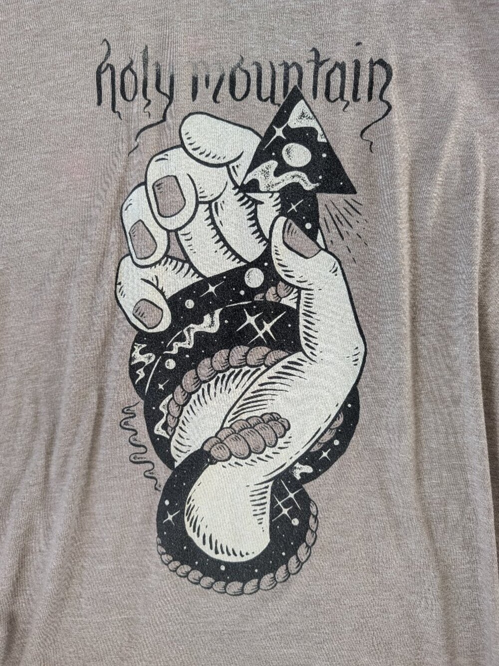 Holy Mountain Brewing T-Shirt, Men's Size L, Taupe Heather, by Next Level
